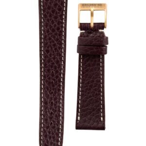 Brown 19mm Italian Leather-based Watch Band