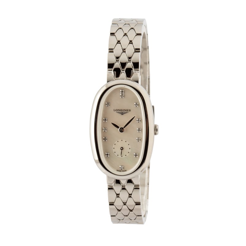 Longines Symphonette Girls's Mom of Pearl Diamond Watch